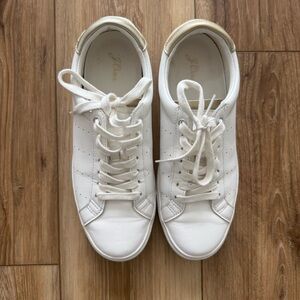 J.Crew Saturday Sneakers – Classic & Clean White Leather Size 8